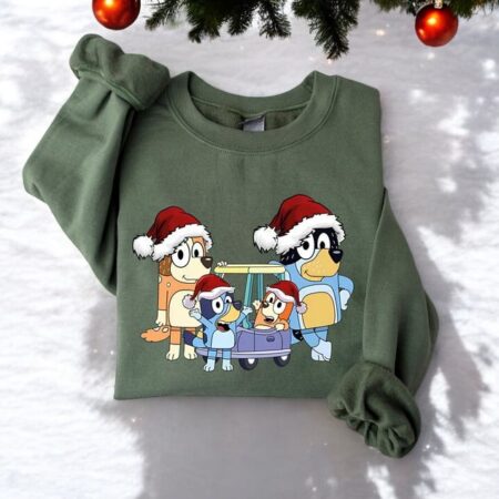 Christmas Bluey Family Sweater, Christmas Shirt Product Photo 1