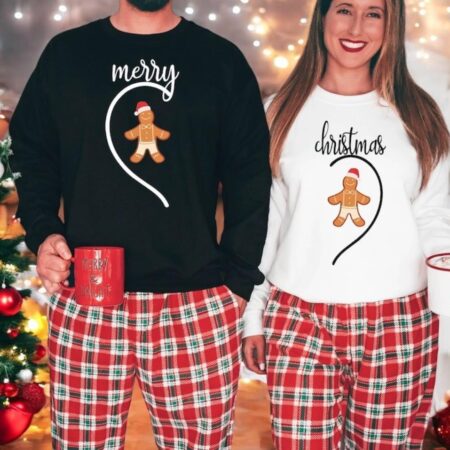 Christmas Couple Merry Christmas Sweatshirt Product Photo 1