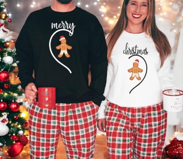 Christmas Couple Merry Christmas Sweatshirt Product Photo 1