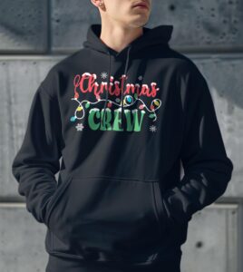 Christmas Crew Family Christmas Shirt Gift - Men Black Hoodie