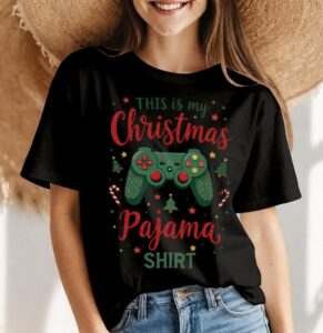 Christmas Pajama Shirt Product Photo 4