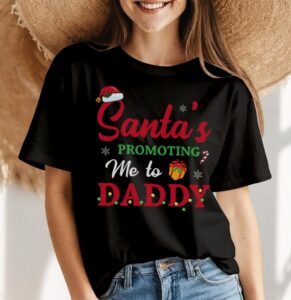 Christmas Pregnancy Announcement New Dad Mom Gift T-Shirt Product Photo 4