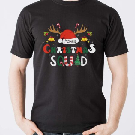 Christmas Squad Sweatshirt, Custom Matching Family Christmas Shirts - Men T-Shirt