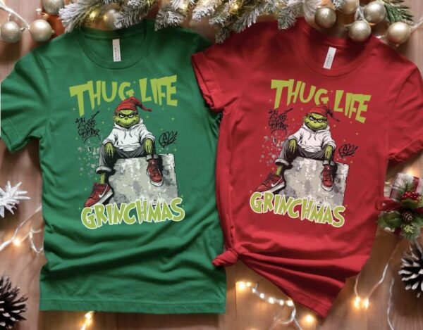 Christmas Thag Life Grinch Christmas Sweatshirt Product Photo 1