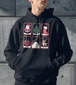 CHRISTMAS THINGS Christmas Shirt - Men Black Hoodie