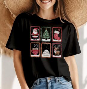 CHRISTMAS THINGS Christmas Shirt - Women Black T-Shirt