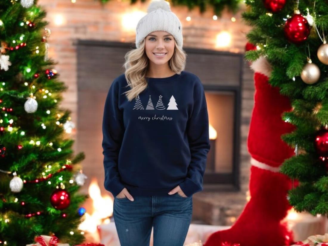 Christmas Tree Sweatshirt Product Photo 2