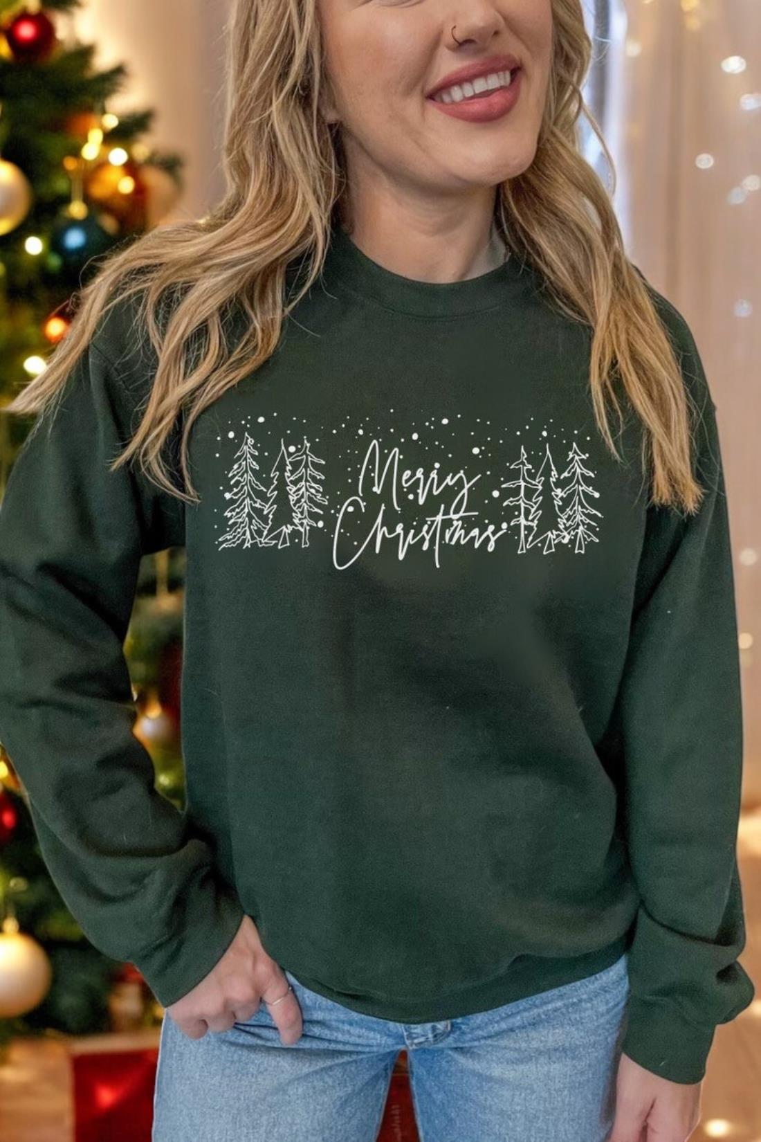 Christmas Tree Sweatshirt Xmas Tree Shirt Product Photo 2