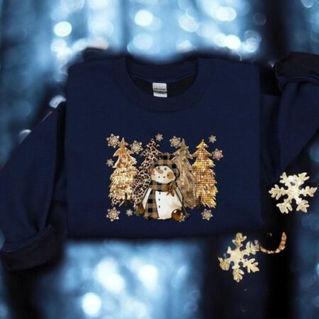 Christmas Winter Sweatshirt, Christmas Snowman Shirt Product Photo 1