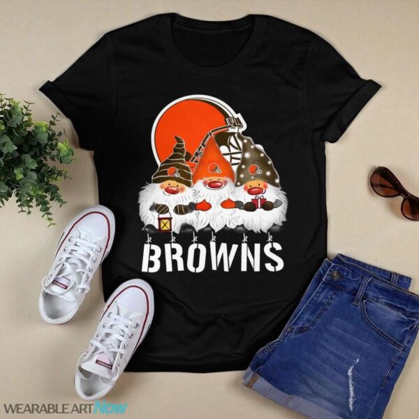 Cleveland Browns Gnomies Christmas T-Shirt Sweatshirt Hoodie Product Photo 1