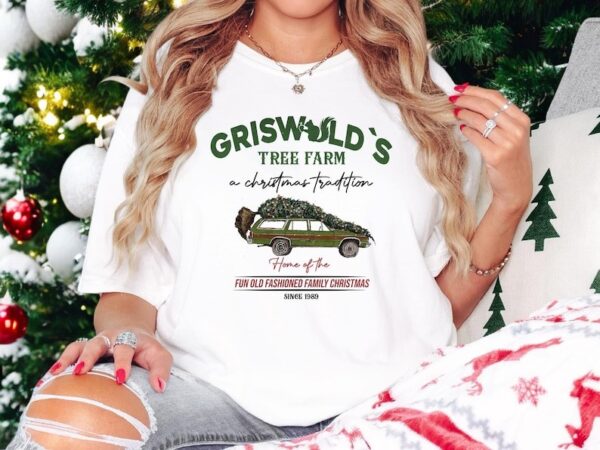 Comfort Colors Griswold Christmas Tree Farm Christmas Sweatshirt Product Photo 1