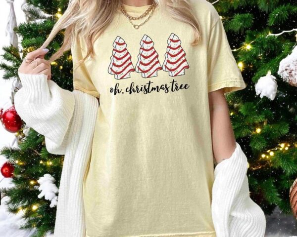 Comfort Colors Oh, Christmas Tree Cakes Christmas Sweatshirt Product Photo 1