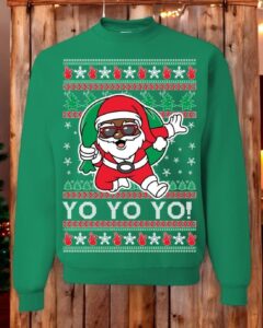 Cool Santa Yo Yo Yo Unisex Christmas Sweatshirt Product Photo 2