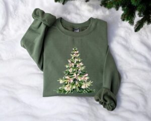 Coquette Christmas Tree Sweatshirt Product Photo 2