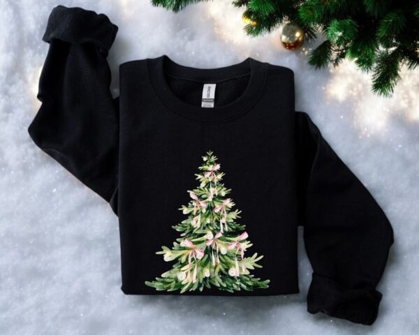 Coquette Christmas Tree Sweatshirt Product Photo 1