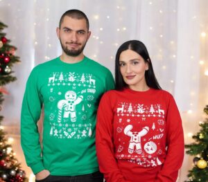 Couple Christmas Matching Funny Ginger Bread Cookies Christmas Shirt Product Photo 3