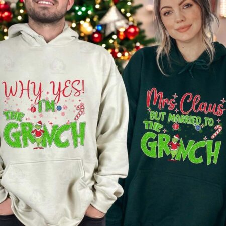 Couple Christmas Shirt Grinch Matching Shirt Product Photo 1