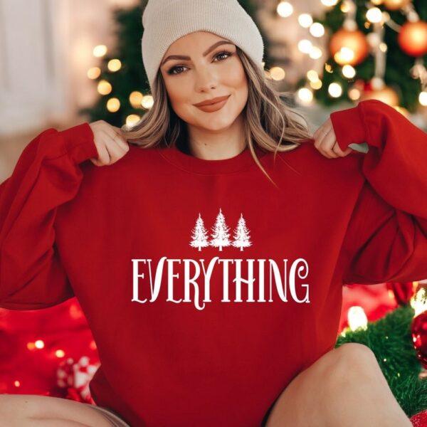 Cute Christmas all i want for christmas í eveything Matching Christmas Couple Sweatshirt Product Photo 1