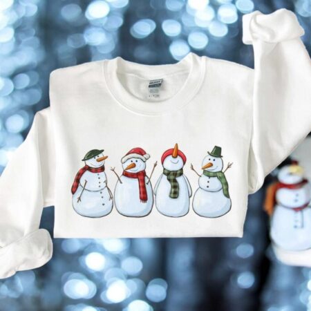 Cute Christmas Snowman Shirt Product Photo 1