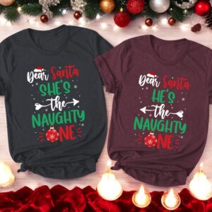 Dear Santa Mr And Mrs Christmas Couple Matching Sweatshirt Product Photo 2