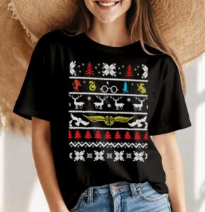 Deer Tree Xmas Christmas Ugly Sweater Classic Tee Shirt Product Photo 4