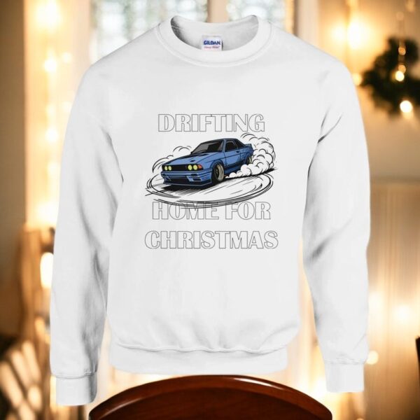 Drifting Home For Christmas, Car Christmas Jumper Sweatshirt Product Photo 1