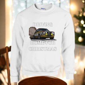 Driving Home For Christmas, Audi Rally Fun Festive Fun Car Christmas Jumper Sweatshirt Product Photo 3