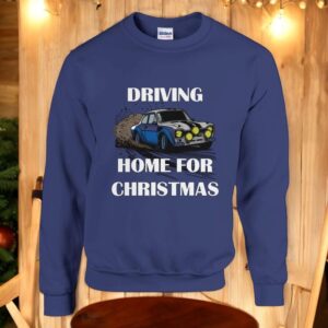 Driving Home For Christmas, Ford Rally Festive Fun Car Christmas Jumper Sweatshirt Product Photo 4