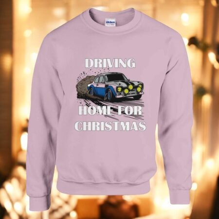 Driving Home For Christmas, Ford Rally Festive Fun Car Christmas Jumper Sweatshirt Product Photo 1