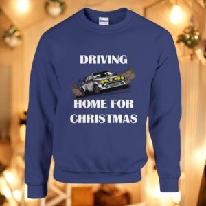 Driving Home For Christmas, Lancia Rally Fun Festive Christmas Jumper Sweatshirt Product Photo 3