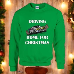 Driving Home For Christmas, Lancia Rally Fun Festive Christmas Jumper Sweatshirt Product Photo 4