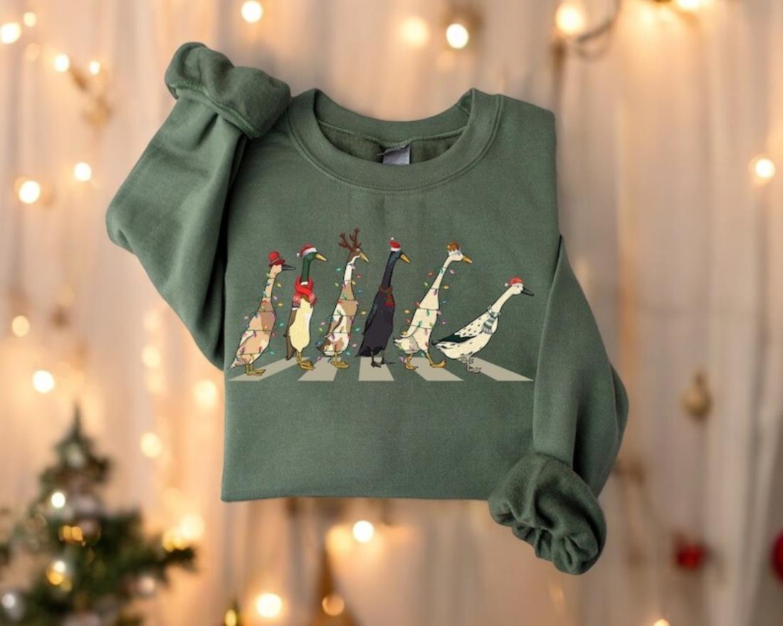 Duck Christmas Sweatshirt For Women Product Photo 2