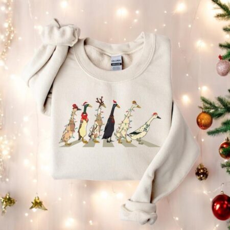 Duck Christmas Sweatshirt For Women Product Photo 1