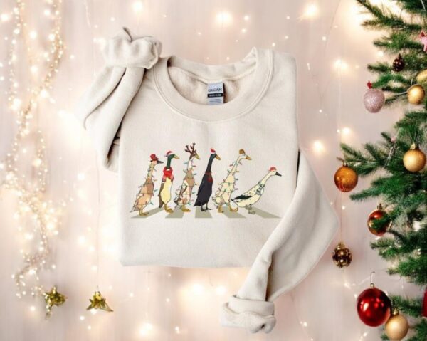 Duck Christmas Sweatshirt For Women Product Photo 1