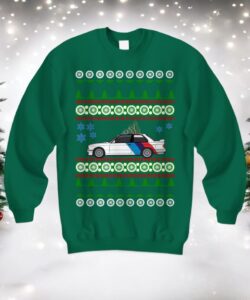 E30 M3 Ugly Party, Fast Car race car Holiday Party european collector gift car like Sweatshirt Product Photo 2