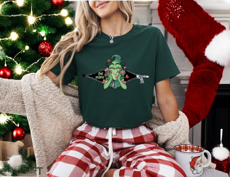 Ew People Greenmas Christmas christmas sweatshirt Product Photo 2