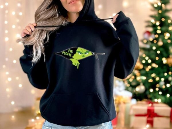 Ew People Grinch Christmas Sweatshirt Product Photo 1