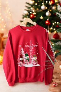 Faith Hope Love Jesus Christmas Sweatshirt Product Photo 2