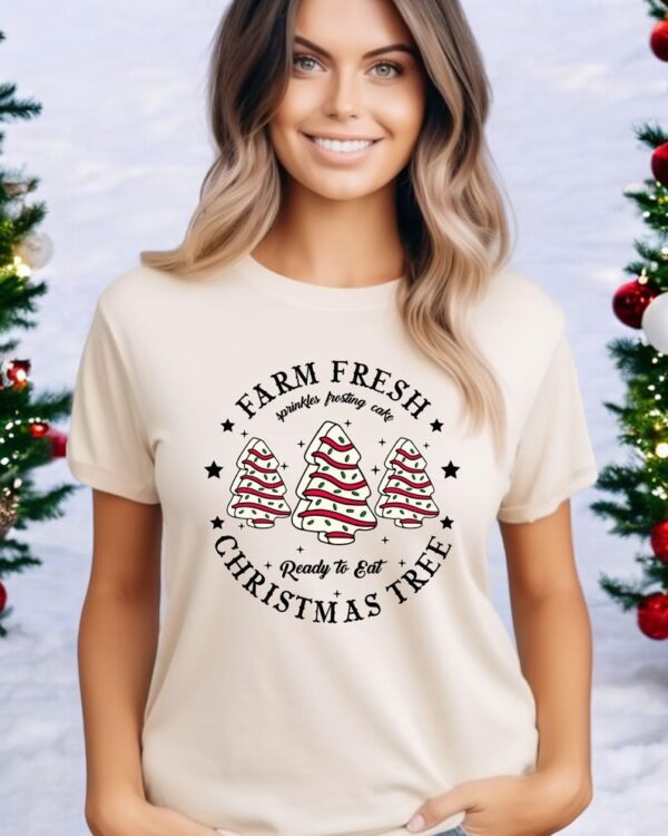 Farm Fresh Christmas Tree Cake Christmas Sweatshirt Product Photo 1