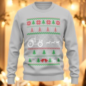 Farming Car Pine Christmas Sweatshirt Product Photo 2