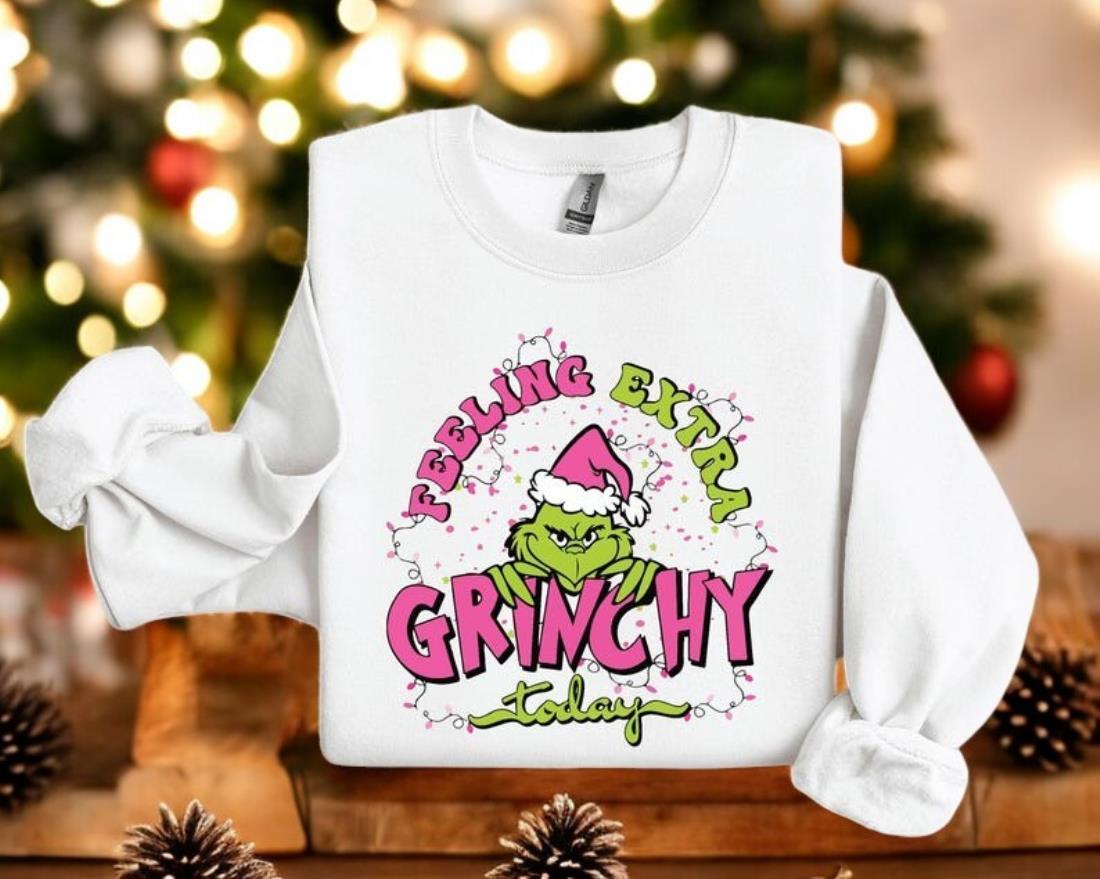 Feeling Extra Grinchy Today Sweatshirt Product Photo 2