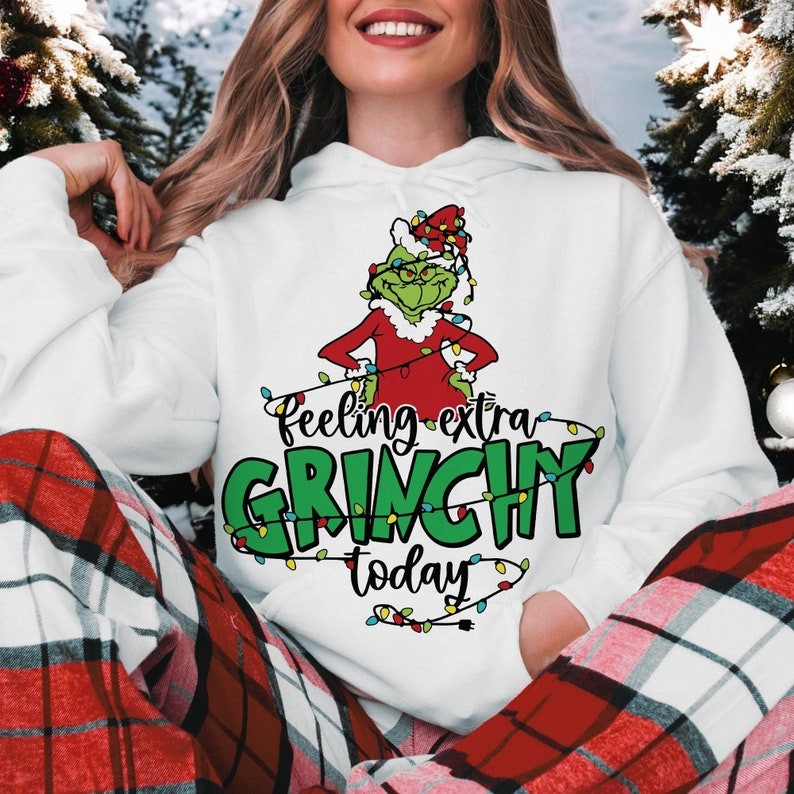 Feeling Extra Grincy Today Christmas Sweatshirt Product Photo 2