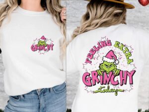 Feeling Grinchy Today Christmas Sweatshirt Product Photo 3