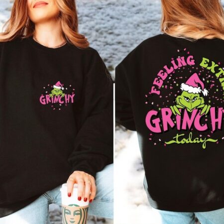 Feeling Grinchy Today Christmas Sweatshirt Product Photo 1