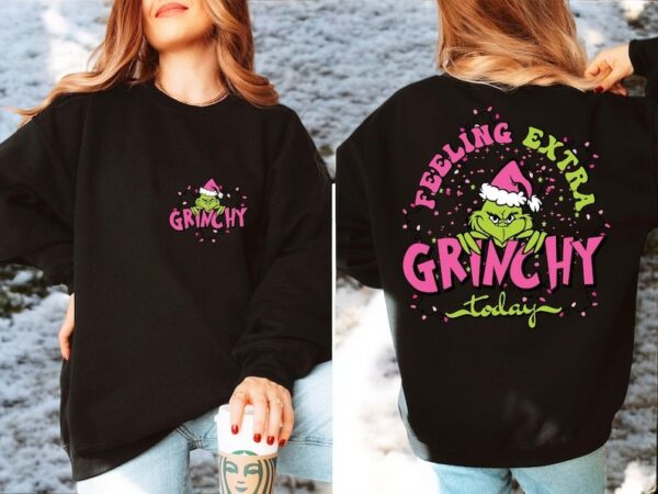 Feeling Grinchy Today Christmas Sweatshirt Product Photo 1