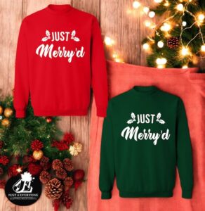 First Christmas as Husband and Wife Christmas couple matching shirts Product Photo 3