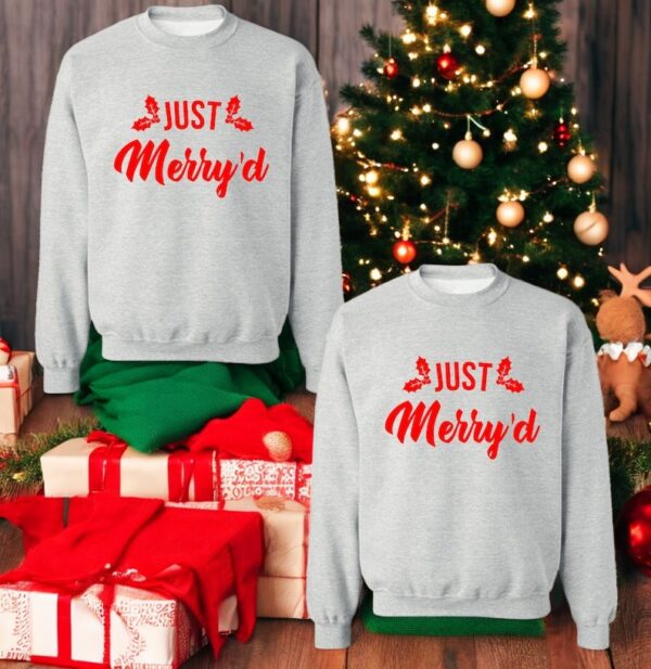 First Christmas as Husband and Wife Christmas couple matching shirts Product Photo 1