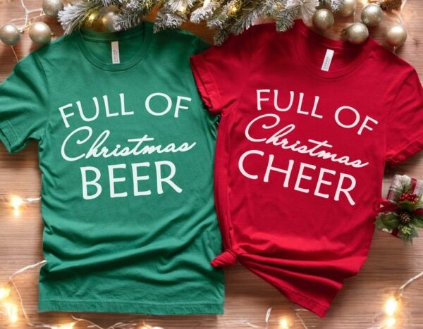 Full Of Christmas Cheer Christmas Couple Matching Sweatshirt Product Photo 1