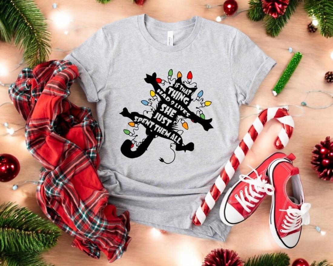 Funny Cat Christmas Shirt Product Photo 2