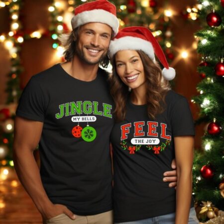 Funny Couple Christmas Shirts Jingle My Bells Product Photo 1